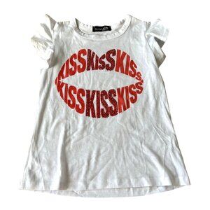 Sparkle by Stoopher Flutter Tank in White Kiss